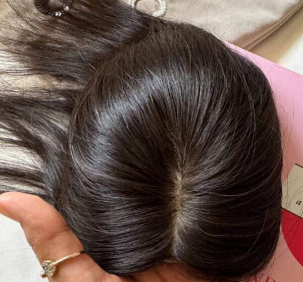 Small Scalp Topper Hair Extensions For Women | Silk base & 100% Human Hair