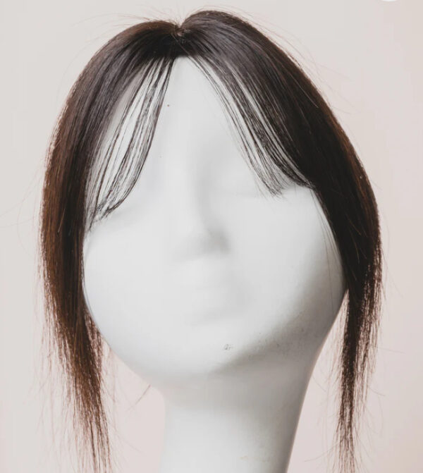 Hair Topper With Bangs Hair Extensions | Silk Base & 100% Original Hair Extensions